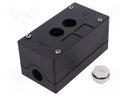 Enclosure: for remote controller; X: 72mm; Y: 135mm; Z: 65mm; black