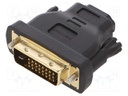 Adapter; HDMI 1.4; DVI-D (24+1) plug,HDMI socket; Colour: black