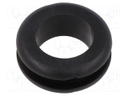 Grommet; black; UL94HB; TPR