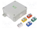 Enclosure: junction box; X: 98mm; Y: 98mm; Z: 46mm; wall mount; IP55