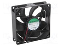 Fan: DC; axial; 12VDC; 92x92x25mm; 127.42m3/h; 46.1dBA; 4500rpm