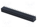 Socket; pin strips; female; PIN: 40; vertical; 2.54mm; SMT; 2x20