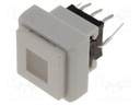 Switch: keypad; Pos: 2; DPDT; 0.1A/30VDC; white; Illumin: LED; 1.5N