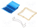 Heatsink: extruded; grilled; blue; L: 29mm; W: 29mm; H: 7.5mm; 7.4°C/W