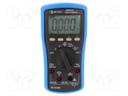 Digital multimeter; LCD (6000); VDC: 60m/1000V; VAC: 60m/1000V