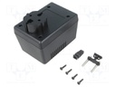 Enclosure: for power supplies; with earthing; X: 65mm; Y: 90mm