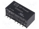 Isolated Board Mount DC/DC Converter, Regulated, ITE, 1 Output, 3 W, 5 V, 600 mA