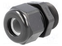 Cable gland; PG16; IP68; Mat: polyamide; black; UL94V-0