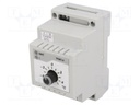 Module: regulator; NTC 47kOhm; temperature; NC,relay; DIN; -5÷5°C