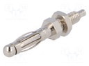 Plug; 4mm banana; 30A; 60VDC; Max.wire diam: 1mm; Thread: M4