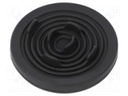 Grommet; Ømount.hole: 50mm; TPE (thermoplastic elastomer); black