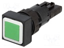 Switch: push-button; Stabl.pos: 1; 16mm; green; Pos: 2; -25÷70°C