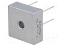 Single-phase bridge rectifier; Urmax: 100V; If: 25A; Ifsm: 400A