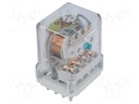 Relay: electromagnetic; 4PDT; Ucoil: 24VDC; 10A/250VAC; 10A/24VDC