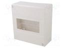 Enclosure: for modular components; IP30; white; No.of mod: 8; IK07