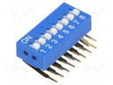 Switch: DIP-SWITCH; Poles number: 8; ON-OFF; 0.05A/12VDC; Pos: 2