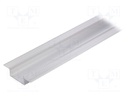 Profiles for LED modules; recessed; natural; L: 2m; aluminium