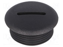 Stopper; M25; Mat: polyamide; black