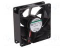 Fan: DC; axial; 12VDC; 80x80x25mm; 69.29m3/h; 33dBA; Vapo; 3200rpm