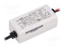 Power supply: switched-mode; LED; 7.7W; 6÷11VDC; 700mA; 180÷264VAC