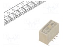 Relay: electromagnetic; DPDT; Ucoil: 5VDC; 0.5A/125VAC; 2A/30VDC