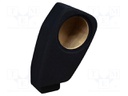 Car loudspeaker enclosure; MDF; black; textil; 8l; 200mm; 217mm