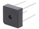 Single-phase bridge rectifier; Urmax: 600V; If: 10A; Ifsm: 240A