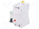 RCBO breaker; Inom: 10A; Ires: 30mA; Max surge current: 250A; DIN