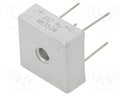 Bridge rectifier: single-phase; Urmax: 200V; If: 35A; Ifsm: 400A