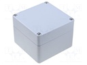 Enclosure: multipurpose; X: 120mm; Y: 122mm; Z: 91mm; ALUEIN; grey