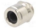 Cable gland; M25; IP68; Mat: brass; Body plating: nickel