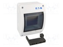 Enclosure: for modular components; IP40; white; No.of mod: 5; 400V