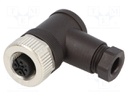 Plug; M12; PIN: 4; female; A code-DeviceNet / CANopen; for cable