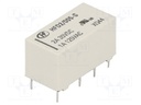 Relay: electromagnetic; DPDT; Ucoil: 5VDC; 1A/125VAC; 3A/30VDC; 3A