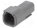 Connector: wire-wire; ATM; plug; male; PIN: 4; IP67; Locking: latch