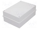 Enclosure: junction box; X: 214mm; Y: 303mm; Z: 123mm; ABS; IP55