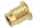 Threaded insert; brass; M8; BN: 37896; L: 13.8mm; MULTISERT®