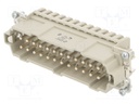 Connector: rectangular; male; EPIC H-BE; PIN: 24; 24+PE; 16A; 500V