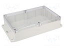 Enclosure: multipurpose; X: 146mm; Y: 222mm; Z: 55mm; polycarbonate