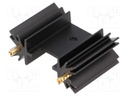 Heatsink: extruded; SOT32,TO220,TO3P; black; L: 25.4mm; 14K/W