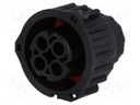 Connector: circular; 2.5mm System; plug; female; PIN: 4; for cable