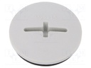 Stopper; M25; IP68; Mat: polyamide; light grey; with seal