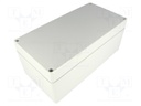 Enclosure: multipurpose; X: 124mm; Y: 244mm; Z: 102mm; EURONORD; ABS