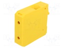 Splice terminal: rail; 16÷70mm2; ways: 1; terminals: 2; yellow; TS35