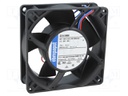 Fan: DC; axial; 92x92x32mm; 107m3/h; 42dBA; ball bearing; 3450rpm