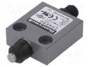 Limit switch; pin plunger Ø7mm; SPDT; 3A; max.250VAC; IP67; PIN: 4