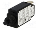 Circuit breaker; Urated: 240VAC; 48VDC; 4A; SPST; Poles: 1; screw