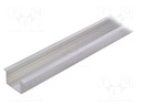 Profiles for LED modules; recessed; natural; L: 1m; aluminium