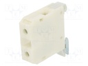 Splice terminal: rail; 4÷25mm2; ways: 1; terminals: 2; white; TS35