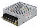 Power supply: switched-mode; modular; 38.4W; 48VDC; 99x82x36mm